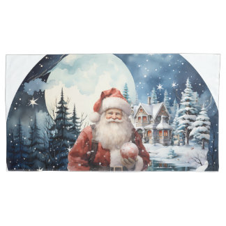 Capa de Travesseiro(Pillowcase)Noite do Papai Noel Pillowcase