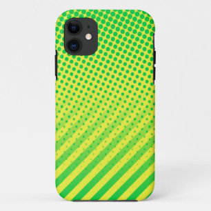 Capa Verde e Amarelo iPhone 11 Case
