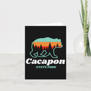 Capacon State Park West Virginia Bear Summer  Card