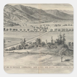 Capay Valley, Harlan farm Square Sticker