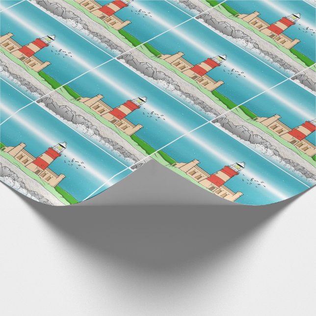 Cape Agulhas Lighthouse Wrapping Paper (Corner)