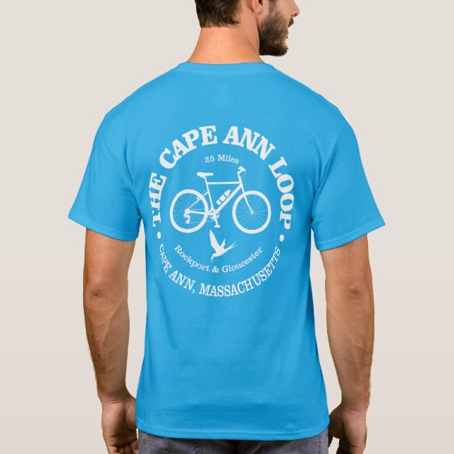 Cape Ann Loop (cycling) T-Shirt (Back)