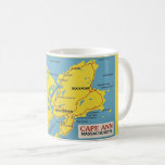 Cape Ann Massachusetts Map Coffee Mug<br><div class="desc">A vintage map of Cape Ann,  Massachusetts repurposed!</div>