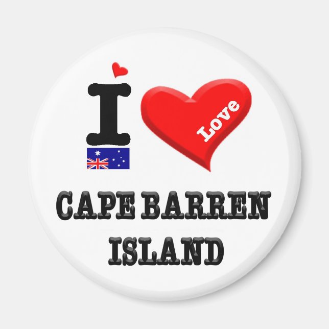 CAPE BARREN ISLAND - I Love Magnet (Front)