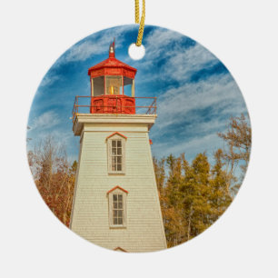 Cape Bear Lighthouse Ceramic Ornament
