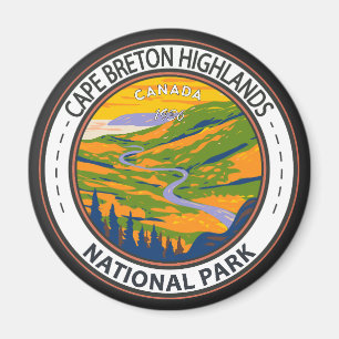 Cape Breton Highlands National Park Canada Badge Magnet