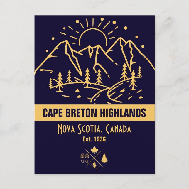 Cape Breton Highlands National Park Canada  Postcard (Front)