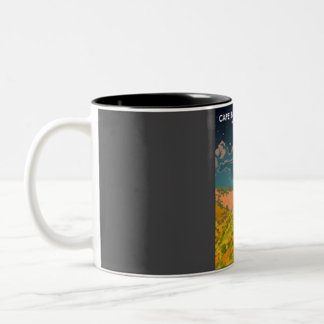 Cape Breton Highlands National Park Canadian Trave Two-Tone Coffee Mug (Left)