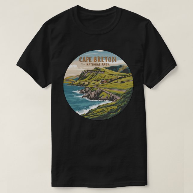 Cape Breton Highlands National Park T-Shirt (Design Front)