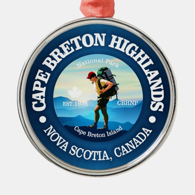 Cape Breton Highlands NP (C) Metal Ornament (Front)