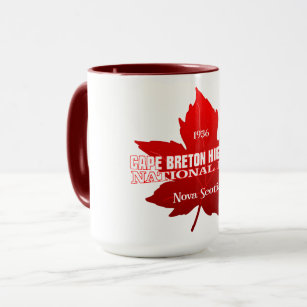 Cape Breton Highlands NP (maple leaf) Mug