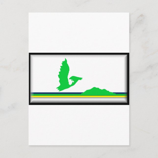 Cape Breton Island (Canada Nova Scotia) Flag Postcard (Front)