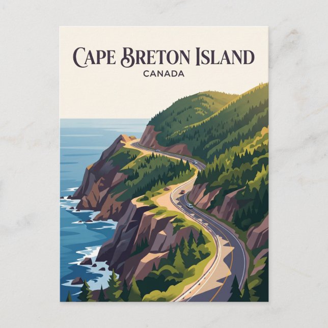 Cape Breton Island Canada Postcard (Front)