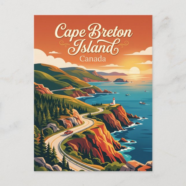 Cape Breton Island Canada Postcard (Front)