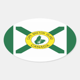 Cape Breton Island Flag (unofficial), Nova Scotia Oval Sticker