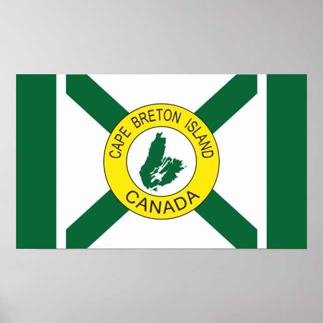 Cape Breton Island Flag (unofficial), Nova Scotia Poster (Front)