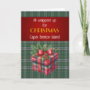 Cape Breton Provincial Tartan Holiday Card