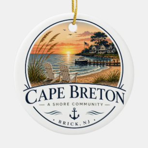 Cape Breton Shore Community Ceramic Ornament