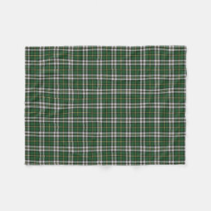 Cape Breton tartan cottage fleece throw