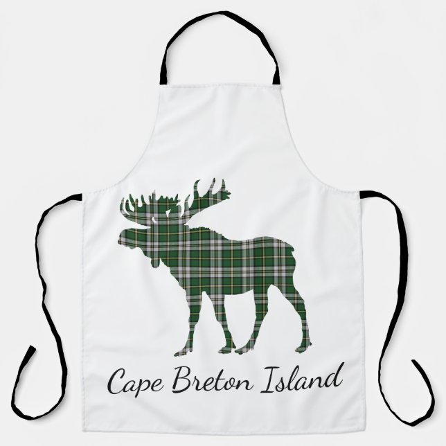 Cape Breton tartan moose plaid apron (Front)