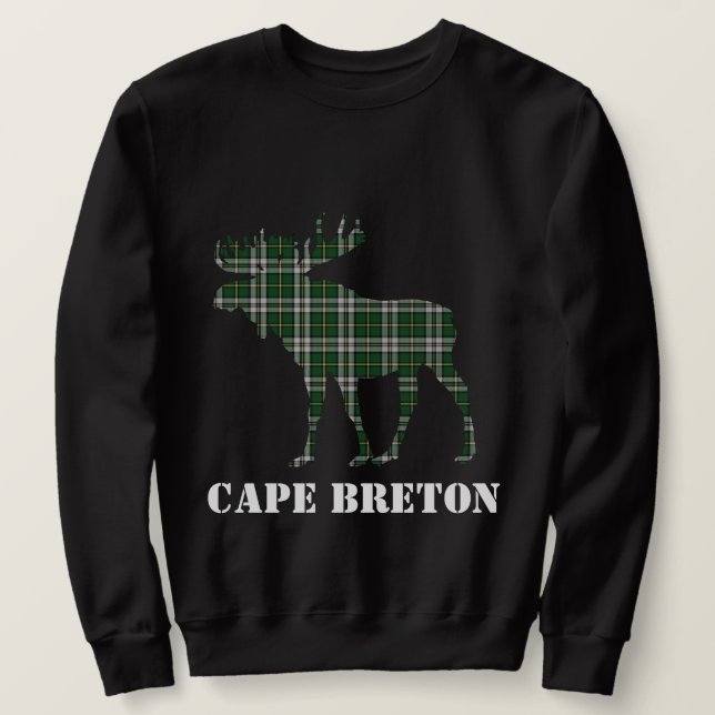 Cape Breton Tartan plaid moose customizable shirt (Design Front)