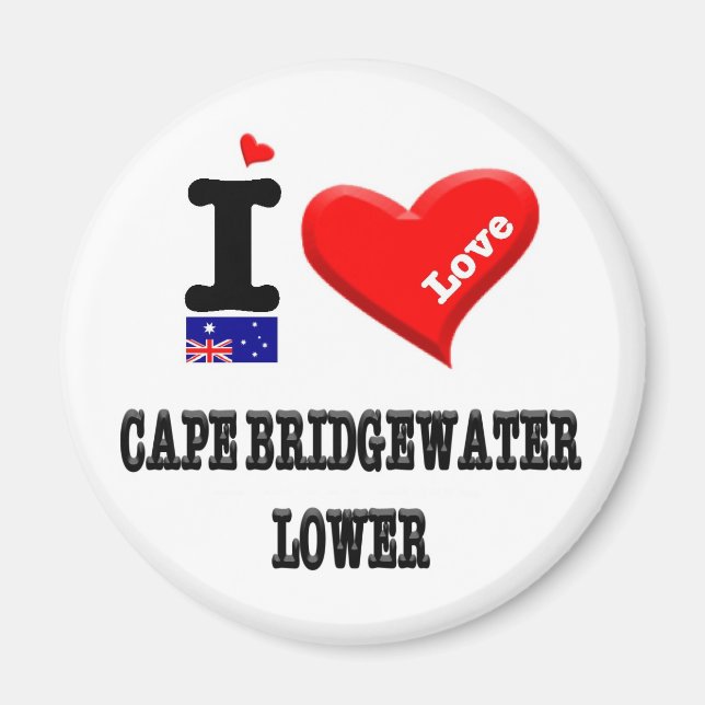 CAPE BRIDGEWATER LOWER - I Love Magnet (Front)