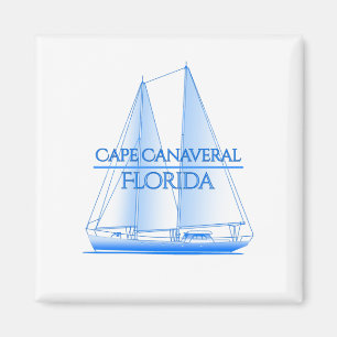 Cape Canaveral Coastal Nautical Sailing Sailor Magnet