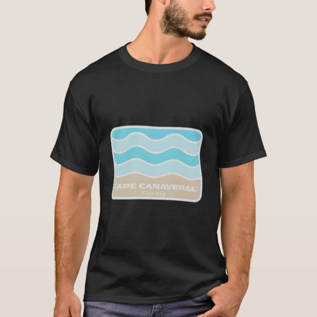 Cape Canaveral Florida Fl Waves Beach T-Shirt (Front)