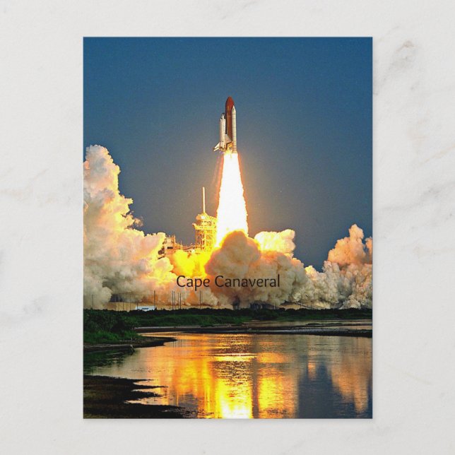 Cape Canaveral Florida Launch Pad Postcard (Front)