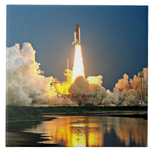 Cape Canaveral Launch Pad Ceramic Tile