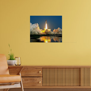 Cape Canaveral Launch Pad Labelled Poster