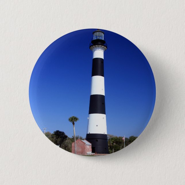 Cape Canaveral LIghthouse 6 Cm Round Badge (Front)