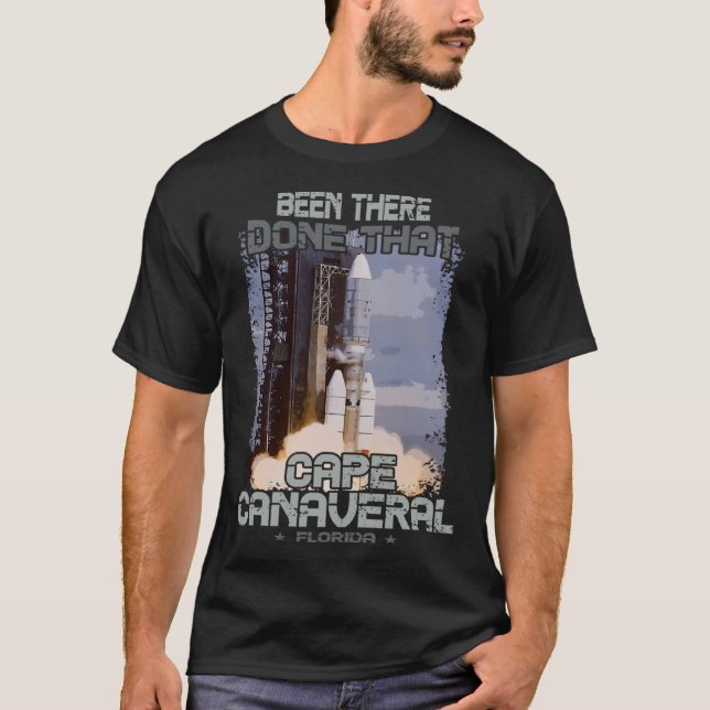 Cape Canaveral Space Station Spaceflight Launch T-Shirt (Front)