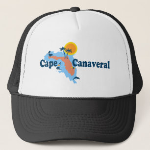 Cape Canaveral - Surf Design. Trucker Hat