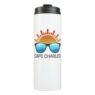 Cape Charles Beach Virginia Sunglasses Thermal Tumbler
