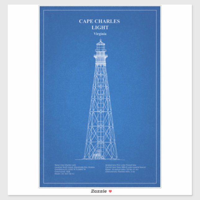 Cape Charles Lighthouse - Virginia - AD (Sheet)