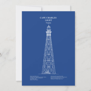 Cape Charles Lighthouse - Virginia - AD Thank You Card