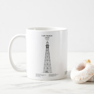 Cape Charles Lighthouse - Virginia - BD Coffee Mug