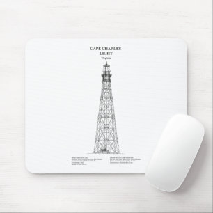 Cape Charles Lighthouse - Virginia - BD Mouse Pad