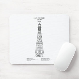 Cape Charles Lighthouse - Virginia - BD Mouse Pad