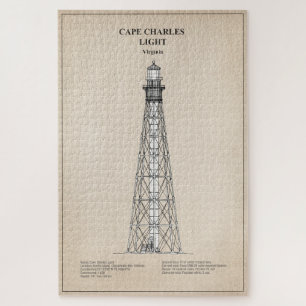 Cape Charles Lighthouse - Virginia - SBD Jigsaw Puzzle