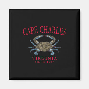 Cape Charles Virginia Blue Crab Since 1607 Arched Magnet