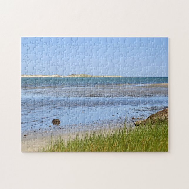 Cape Cod Bay ocean beach Jigsaw Puzzle (Horizontal)