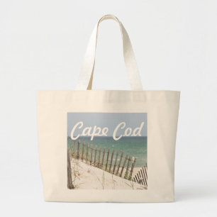 Cape Cod beach photo Large Tote Bag