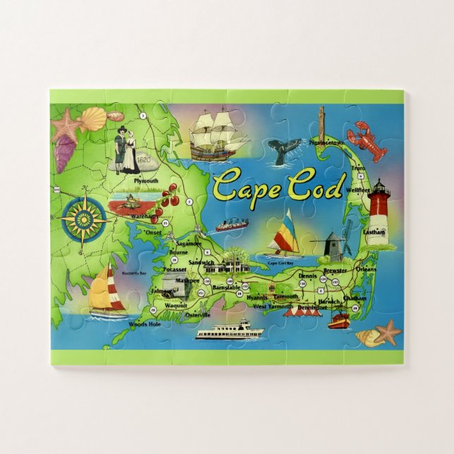 Cape Cod Big Piece Jigsaw Puzzle (Horizontal)