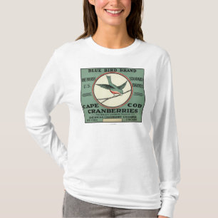 Cape Cod Blue Bird Brand Cranberry Label T-Shirt
