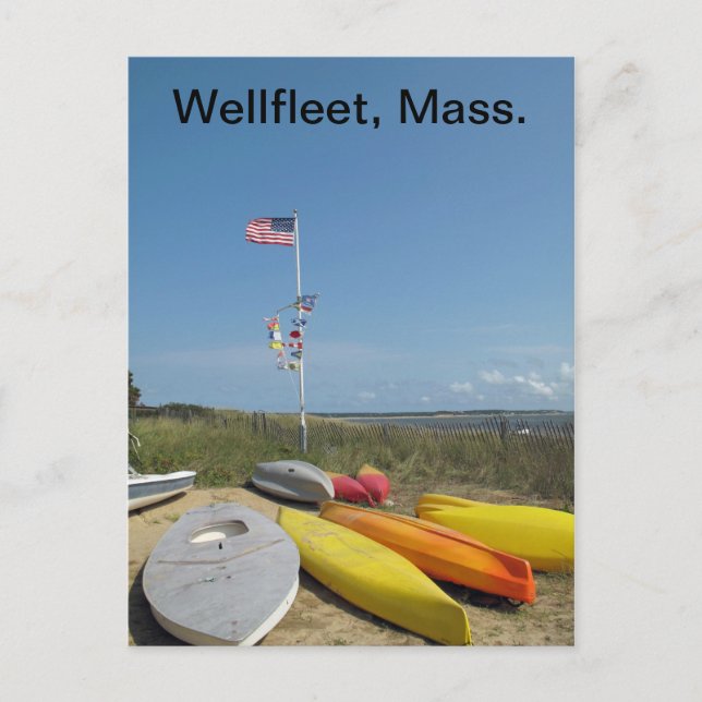 Cape Cod Boatyard Postcard (Front)