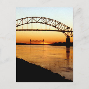 Cape Cod Bourne Bridge Postcard