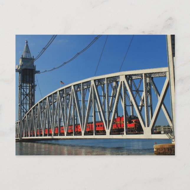 Cape Cod Canal Railroad Bridge Postcard (Front)