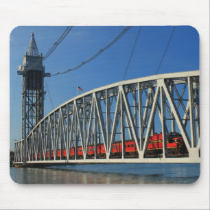 Cape Cod Canal Railroad Bridge Train Mouse Pad